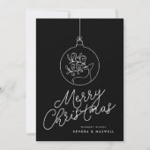 MERRY CHRISTMAS Reindeer Snowflakes (Voorkant)