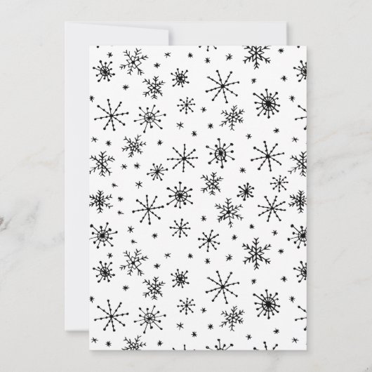 MERRY CHRISTMAS Reindeer Snowflakes (Achterkant)