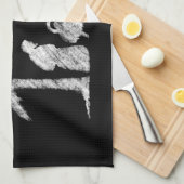 Merry CHRISTmas Religious Chalkboard Natitivity Theedoek (Quarter Fold)