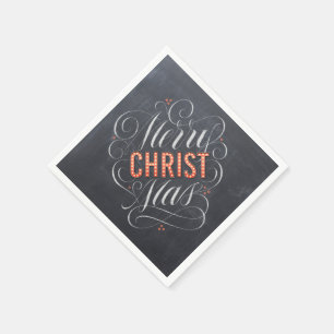 Merry CHRISTmas Religious Marquee Chalkboard Chalk Servet