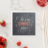Merry CHRISTmas Religious Marquee Chalkboard Chalk Servetten (Insitu)