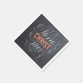Merry CHRISTmas Religious Marquee Chalkboard Chalk Servetten (Hoek)