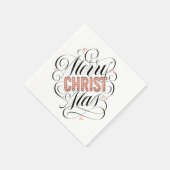 Merry CHRISTmas Religious Marquee Sign Calligraphy Servetten (Hoek)