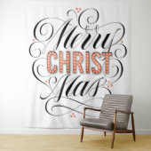 Merry CHRISTmas Religious Marquee Sign Calligraphy Wandkleed (In situ)