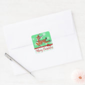 Merry Christmas  rendieren Stickers (Envelop)