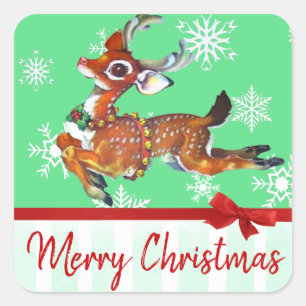 Merry Christmas  rendieren Stickers