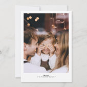 Merry Christmas Retro Auto Ornament Foto Feestdagenkaart (Achterkant)