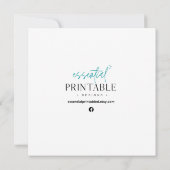 Merry Christmas Retro Christmas Card Notitiekaartje (Achterkant)