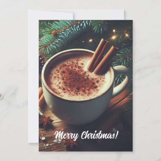 Merry Christmas Retro Feestdagenkaart (Voorkant)