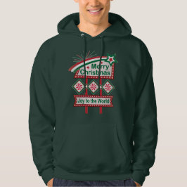 Merry Christmas Retro Marquee - Plezier voor de We Hoodie