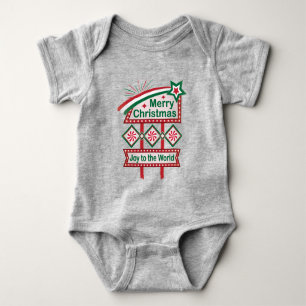 Merry Christmas Retro Marquee - Plezier voor de We Romper