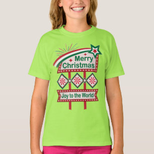 Merry Christmas Retro Marquee - Plezier voor de We T-shirt