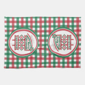 Merry Christmas Retro Marquee - Plezier voor de We Theedoek (Horizontaal)