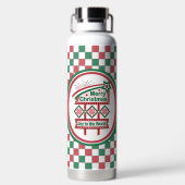 Merry Christmas Retro Marquee - Plezier voor de We Waterfles (Achterkant)