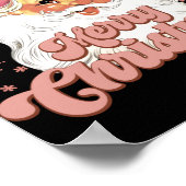 Merry Christmas Retro Tygraphy Santa Nk Hat T Shir Poster (Hoek)