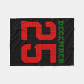 Merry Christmas Retro Xmas December Holiday Men Wo Fleece Deken (Voorkant (Horizontaal))