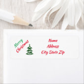 **MERRY CHRISTMAS** RETURN ADRES ETIKETTERS ETIKET (Insitu)