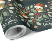 Merry Christmas Robin Mistletoe Krans