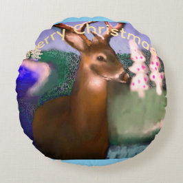 Merry Christmas Rond Kussen