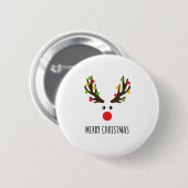 MERRY CHRISTMAS RONDE BUTTON 5,7 CM (Voorkant /achterkant)