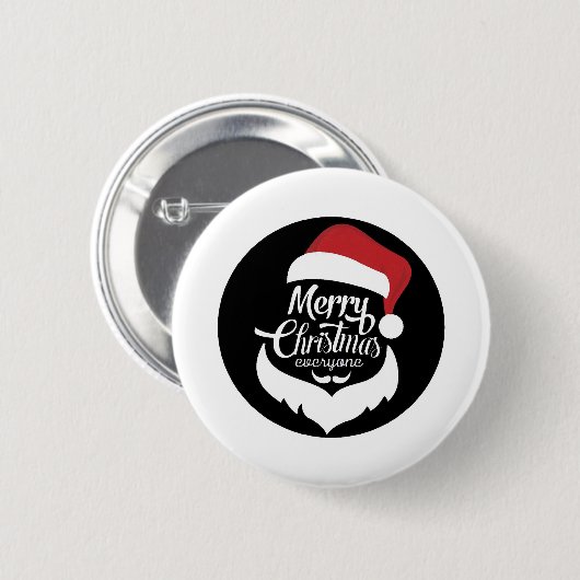 Merry Christmas Ronde Button 5,7 Cm (Voorkant /achterkant)