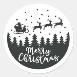 Merry Christmas Ronde Sticker