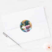 Merry Christmas Ronde Sticker (Envelop)