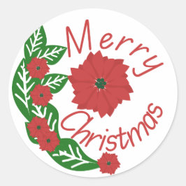 Merry Christmas Ronde Sticker