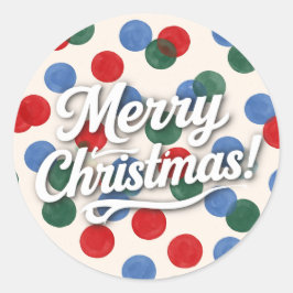 Merry Christmas Ronde Sticker