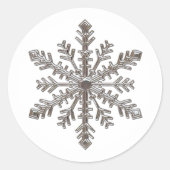 MERRY CHRISTMAS RONDE STICKER (Voorkant)