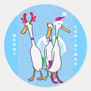 MERRY CHRISTMAS RONDE STICKER