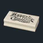 Merry Christmas Rubber Art Stamp Rubberstempel<br><div class="desc">Merry Christmas Rubber Art Stamp</div>