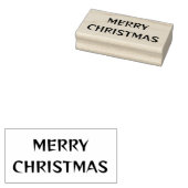 MERRY CHRISTMAS Rubber Stempel (Gestempeld)