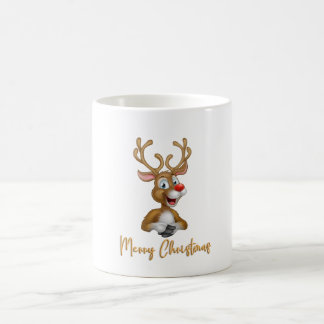 Merry Christmas Rudolf Tasse Koffiemok