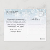 Merry Christmas Rustic 5 PHOTO Collage Greeting Briefkaart (Achterkant)