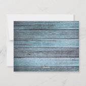 MERRY CHRISTMAS RUSTIC BEACH WOOD PHOTO FEESTDAGENKAART (Achterkant)