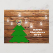 Merry Christmas Rustic Texas Briefkaart (Voorkant)