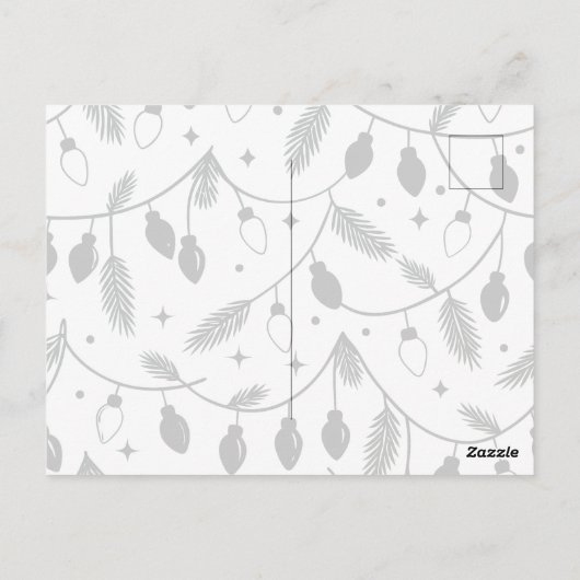 Merry Christmas Sage Briefkaart (Achterkant)