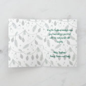 Merry Christmas Sage Kaart (Binnen)