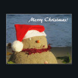 Merry Christmas! sandman/snowman Feestdagenkaart<br><div class="desc">Merry Christmas! sandman/snowman</div>