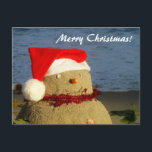 Merry Christmas! sandman/snowman Feestdagenkaart<br><div class="desc">Merry Christmas! sandman/snowman</div>