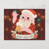 Merry Christmas Santa Claus  Feestdagenkaart (Voorkant)
