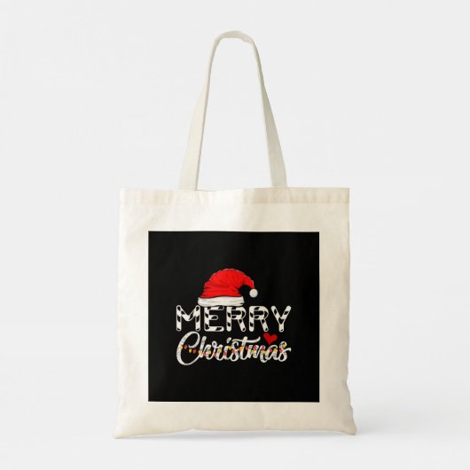 Merry Christmas Santa Claus Funny Family  Tote Bag (Achterkant)