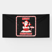 Merry Christmas Santa Collectie 4x8 Vinyl Banner (Horizontaal)