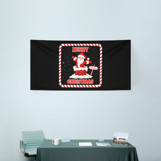 Merry Christmas Santa Collectie 4x8 Vinyl Banner (Beurs)