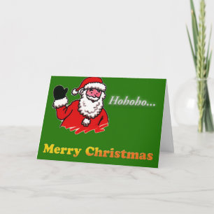 Merry Christmas, Santa Feestdagen Kaart
