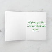 "MERRY CHRISTMAS" SANTA FEESTDAGEN KAART (Binnen)