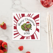 Merry Christmas Santa Frog Servet (Insitu)