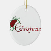 ***MERRY CHRISTMAS SANTA HAT** CHRISTMAS ORNAMENT (Rechts)