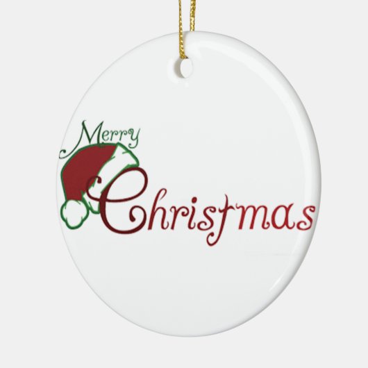 ***MERRY CHRISTMAS SANTA HAT** CHRISTMAS ORNAMENT (Links)